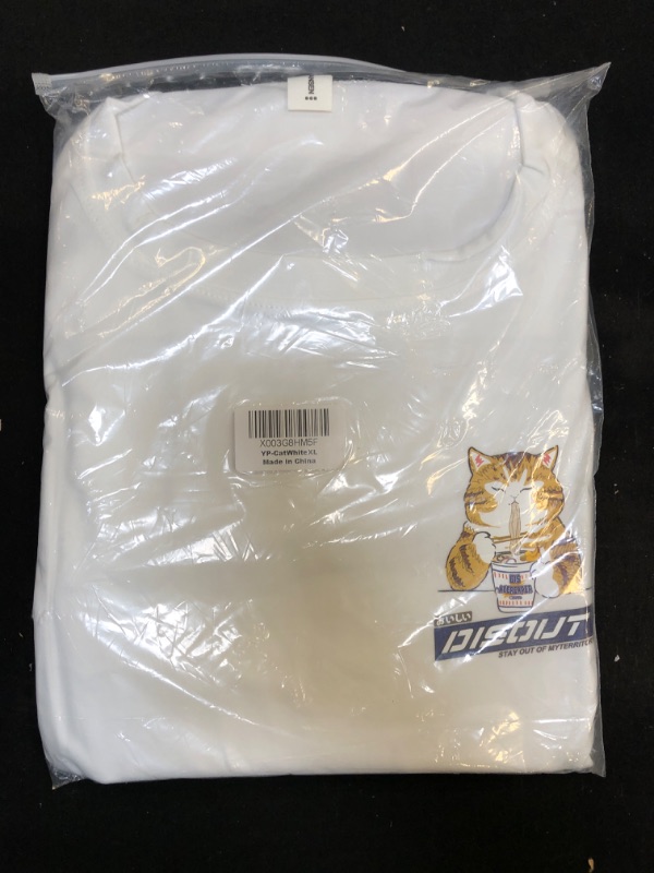 Photo 1 of Anime Disout Cat Graphic T Shirt -- Size XL