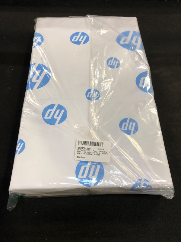 Photo 2 of HP Printer Paper | 8.5 x 14 Paper | Office 20 lb | 1 Ream - 500 Sheets | 92 Bright | Made in USA - FSC Certified | 001422R 1 Ream | 500 Sheets Legal (8.5 x 14)