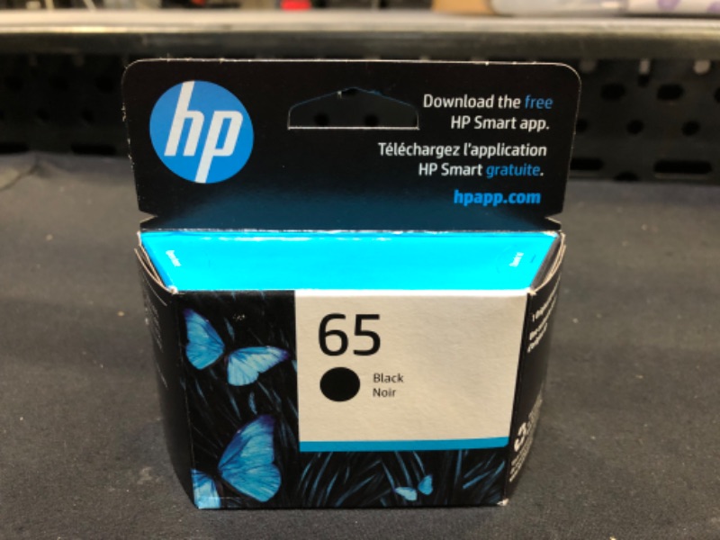 Photo 2 of HP 65 Black Ink Cartridge | Works AMP 100 Series, DeskJet 2600, 3700 Series, Envy 5000 Series | Eligible for Instant Ink | N9K02AN (Pack of 2) 1 Count (Pack of 2)