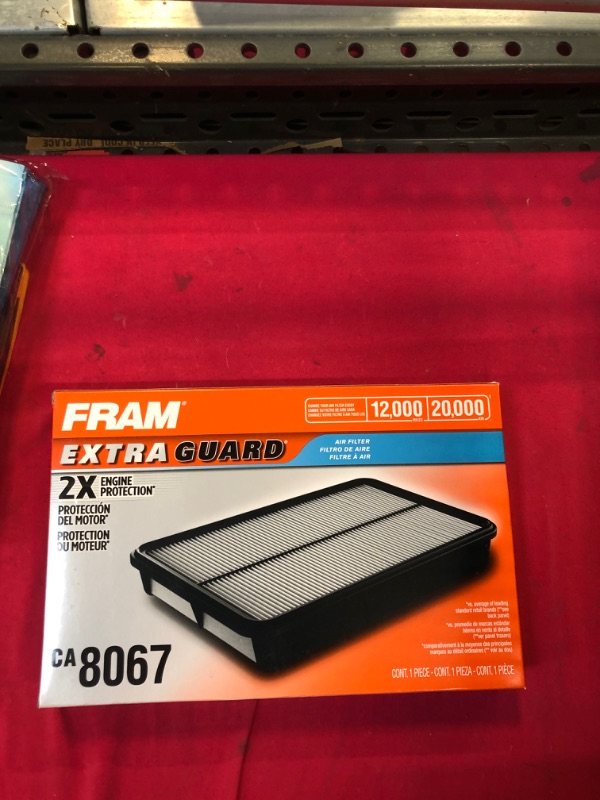 Photo 2 of FRAM Extra Guard Engine Air Filter Replacement, Easy Install w/Advanced Engine Protection and Optimal Performance, CA8067 for Select Acura, Isuzu and Toyota Vehicles