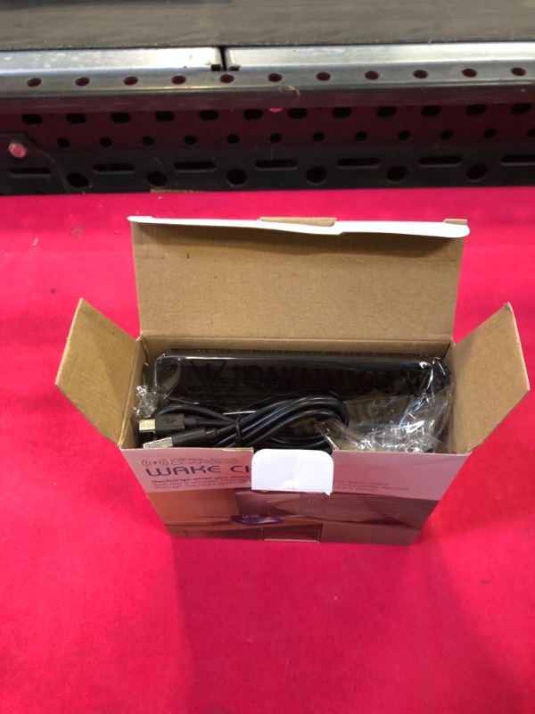 Photo 1 of USBERG Digital Alarm Clock with Wireless Charging,3 Brightness Levels Alarm Clock, Snooze Dual Alarm 12/24H,Room Accessories Digital Clock for Bedroom,Desk, Office (Black)