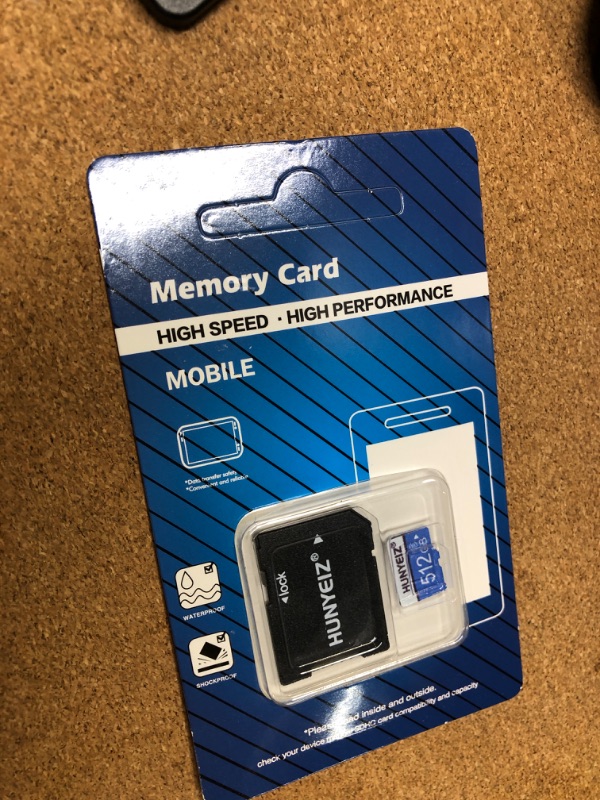 Photo 2 of 512GB Micro SD Card Waterproof High Speed Memory Card for Camera,Computer Game Console, Dash Cam, Camcorder, Surveillance, E-Reader, Drone