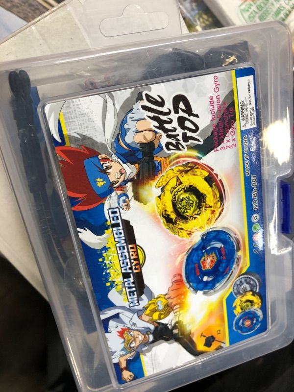 Photo 1 of Battle Burst Turbo Evolution Metal Fusion Set Super Large Stadium with 4D Launcher Grip Set Gt Sparking Blades Toys B807