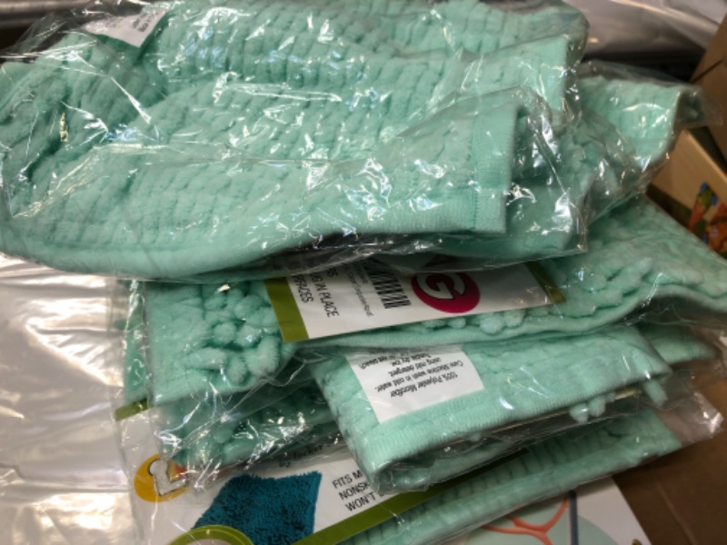 Photo 1 of 8pcs---Locker Interior School 10" Square Locker Fur Rug Carpet (Torquoise/Aqua)