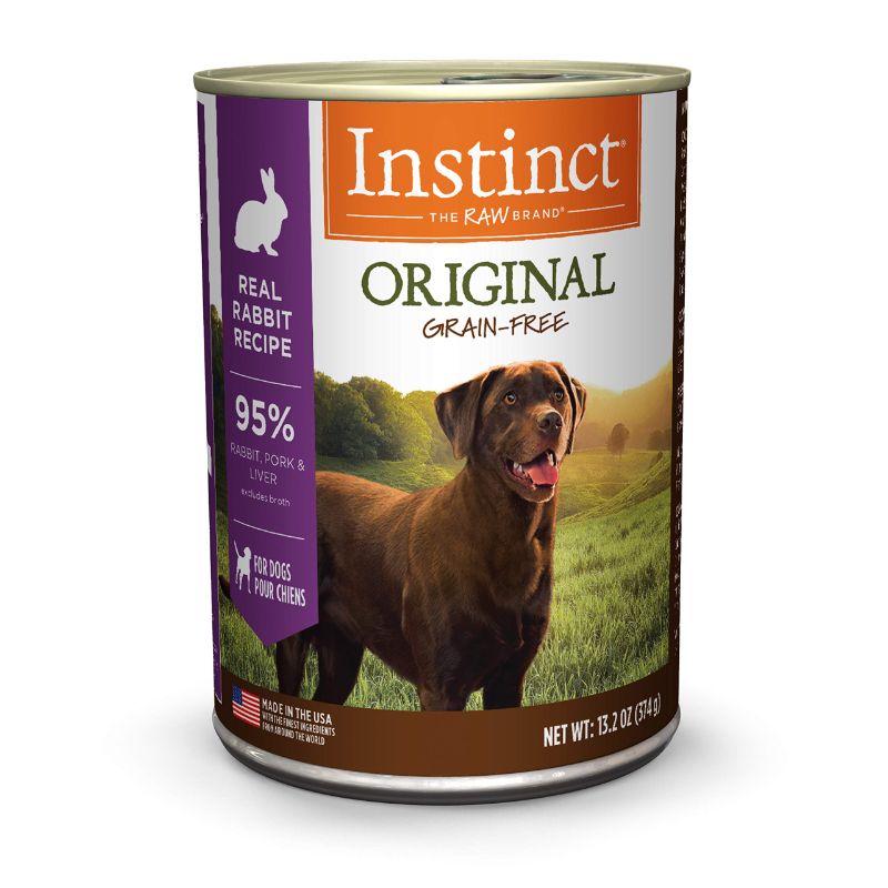 Photo 1 of  Instinct Original Grain Free Real Rabbit Recipe Natural Wet Canned Dog Food, 13.2 oz. Cans (Case of 6pcs) -------exp date 08/2026
