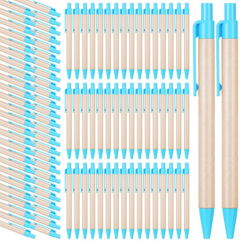 Photo 1 of 100 Pack Ballpoint Pen Retractable Ballpoint Pen 5.5,3.93 inches  
