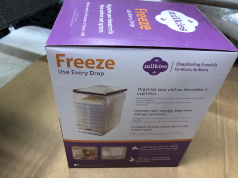 Photo 1 of Fairhaven Health Milkies Freeze Organizer for Breast Milk Storage Bags, Container Storing System for Freezing Breastmilk to Feed Baby, Reusable Breastfeeding Accessories, Use with Standard Milk Bags