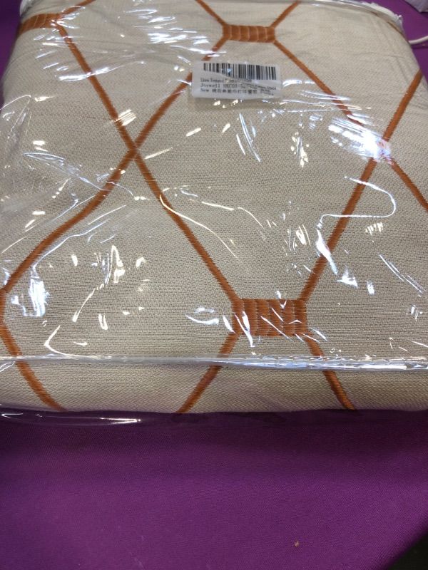 Photo 1 of GEOMETRIC PATTERN CURTAINS PANEL  52 X 54