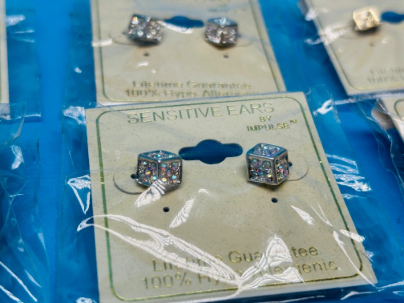 Photo 3 of 685790… 15 pairs of sensitive ears hypoallergenic pierced earrings -all the same