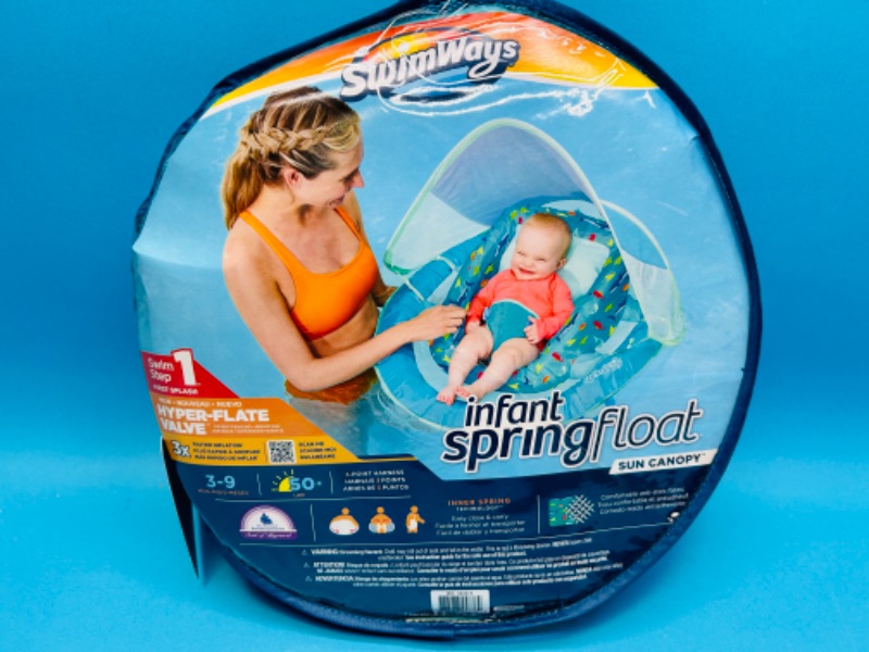 Photo 1 of 685829…swimways infant spring float with sun canopy 