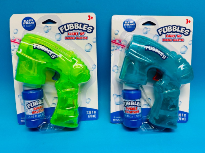 Photo 1 of 685880… 2 Fubbles light up bubble blasters