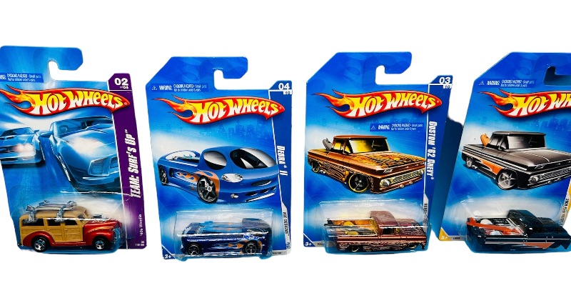 Photo 1 of 685910… 6 hot wheels die cast  cars with surfboards 