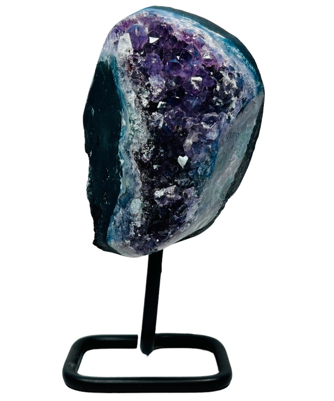 Photo 1 of 685929…7.5”  amethyst crystal rock on stand - height includes display stand 