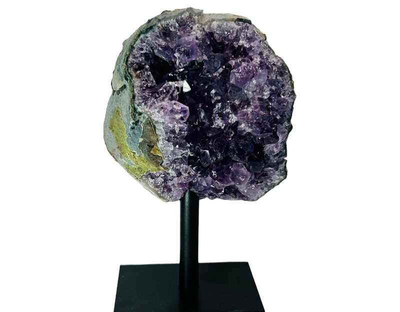 Photo 1 of 685930…5”  amethyst crystal rock on stand - height includes display stand 