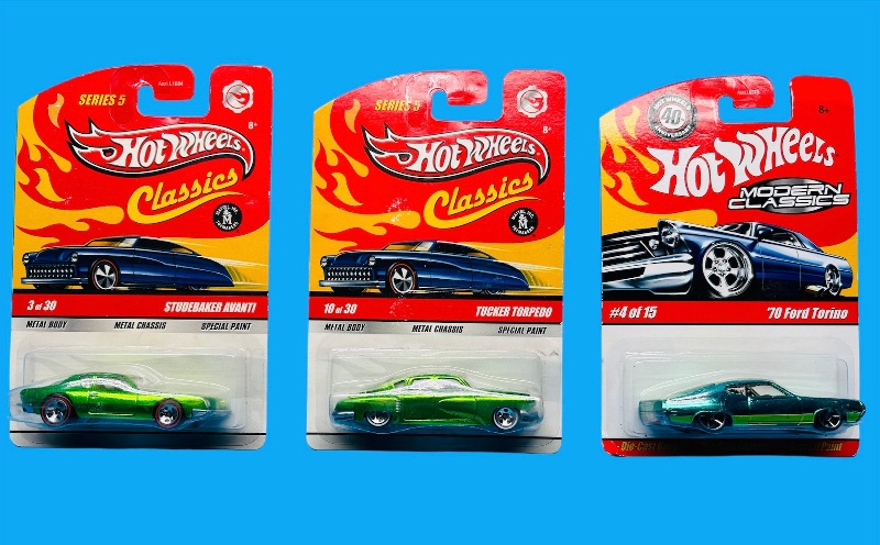 Photo 1 of 685937… 3 hot wheels classics die cast cars with special paint