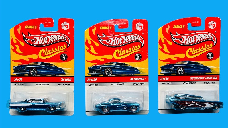 Photo 1 of 685938… 3 hot wheels classics die cast cars with special paint