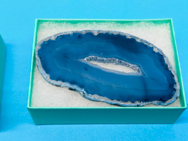 Photo 2 of 685941…4 agate slices in gift boxes 