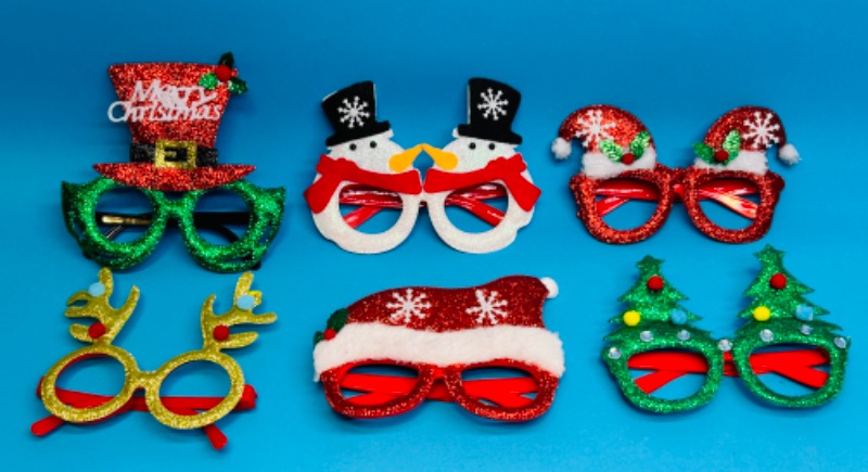 Photo 1 of 685961…6 pairs of holiday novelty glasses 