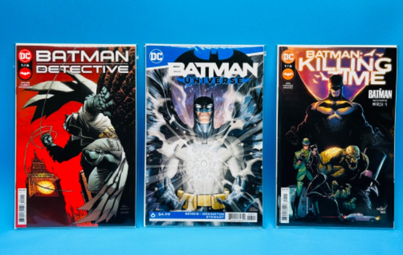 Photo 1 of 685984…3 Batman  comics in plastic sleeves 