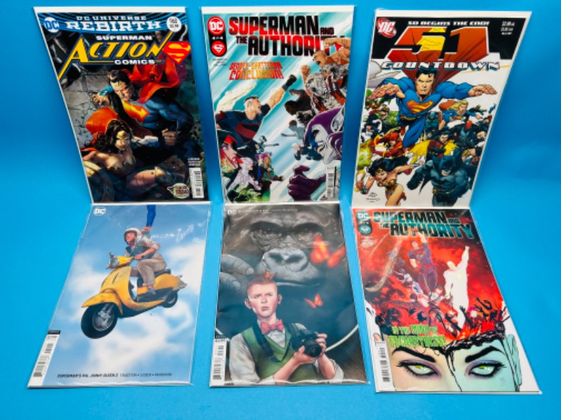 Photo 1 of 686038…6 Superman  comics in plastic sleeves 