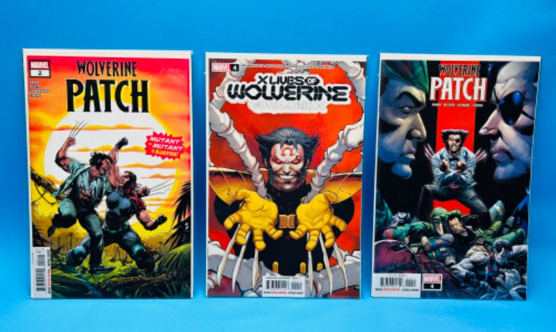 Photo 1 of 686040…3 Wolverine  comics in plastic sleeves 