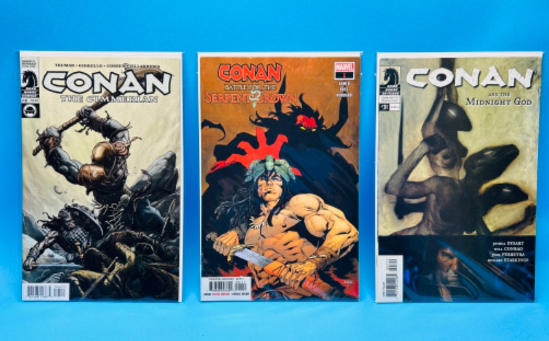 Photo 1 of 686048…3 Conan  comics in plastic sleeves 