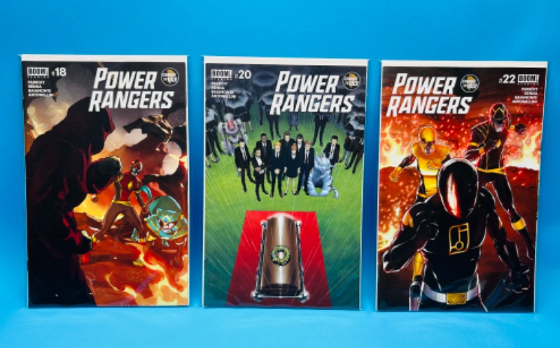 Photo 1 of 686052…3 power rangers  comics in plastic sleeves 