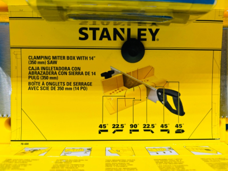 Photo 1 of 686071…Stanley clamping miter box with saw