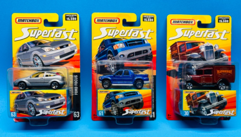 Photo 1 of 686100…3 matchbox superfast die cast cars