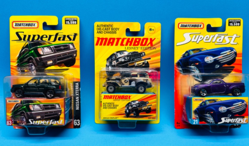 Photo 1 of 686103…3 matchbox die cast trucks 