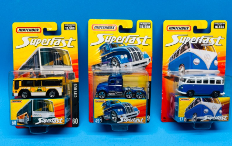 Photo 1 of 686104… 3 matchbox superfast die cast cars