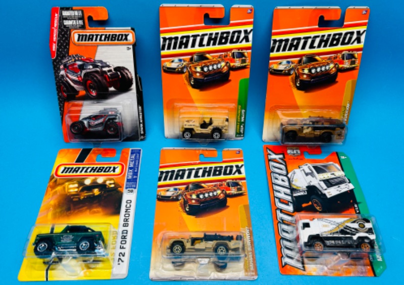 Photo 1 of 686105…6 matchbox off-road die cast vehicles 