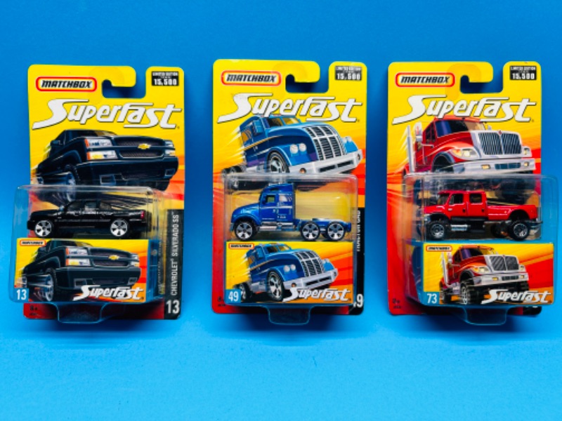 Photo 2 of 686107…3 matchbox superfast die cast trucks 