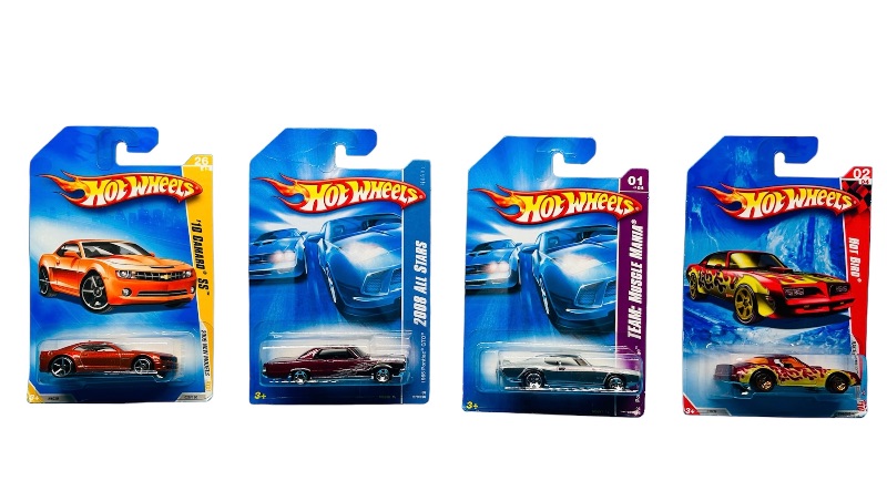 Photo 1 of 686112…4 hot wheels die cast muscle cars 