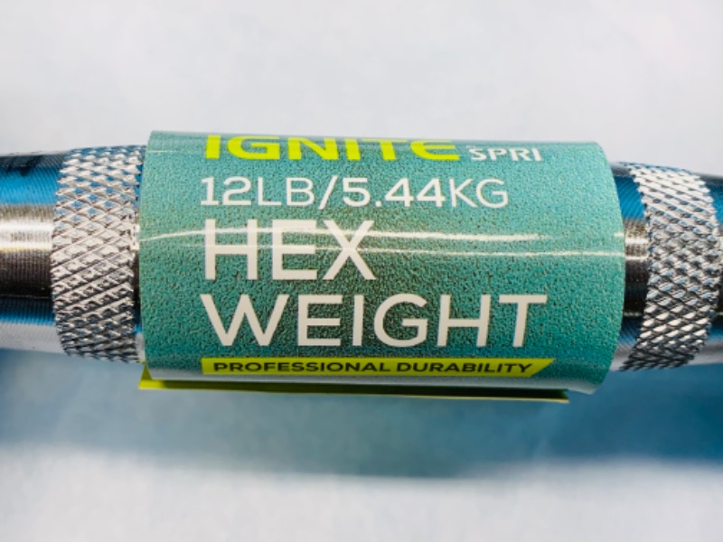 Photo 3 of 686117… 2 Ignite 12 pound hex dumbbells exercise weights 