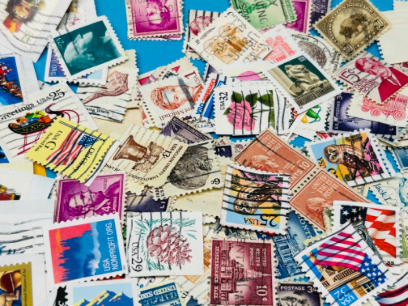 Photo 6 of 686145…hundreds of used stamps 