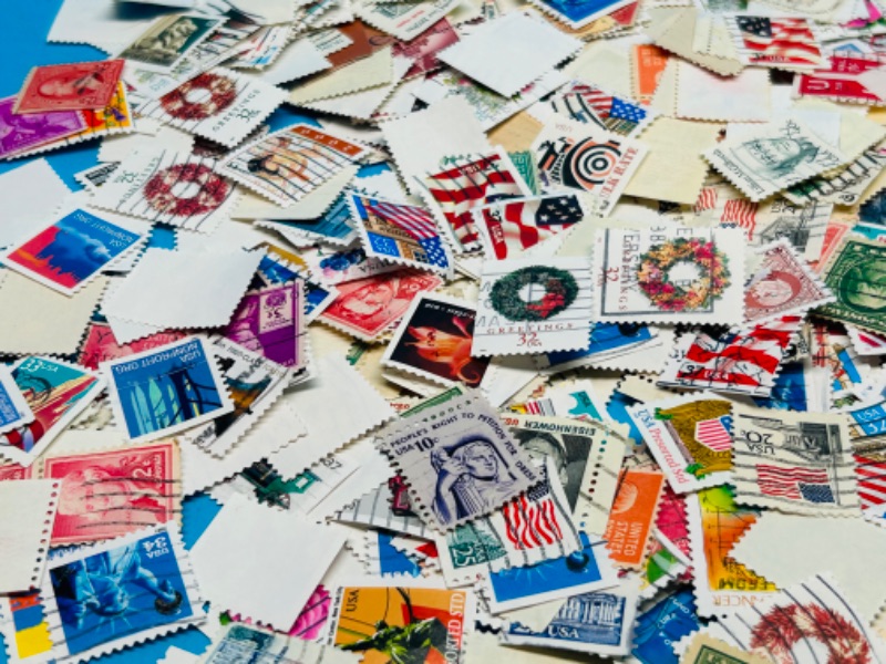 Photo 6 of 686148… hundreds of used stamps 