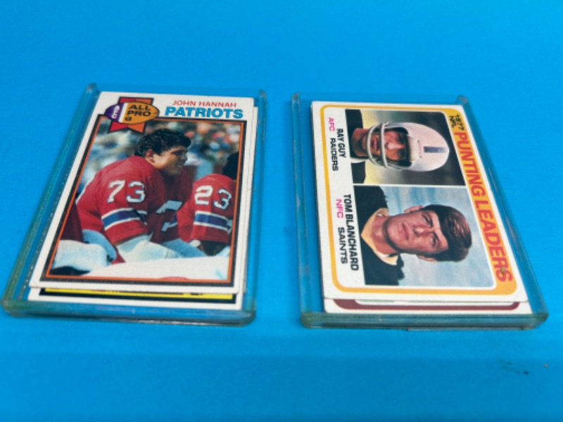 Photo 4 of 686154…  20 vintage 1978 and 1979 football cards  in 2 thick toploaders -some may show wear due to age