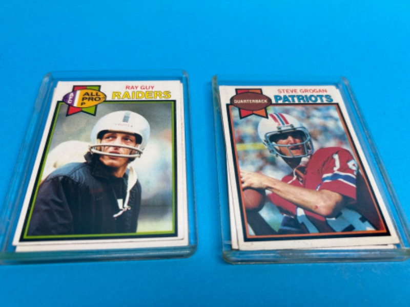 Photo 2 of 686159…  20 vintage 1978 and 1979 football cards  in 2 thick toploaders -some may show wear due to age