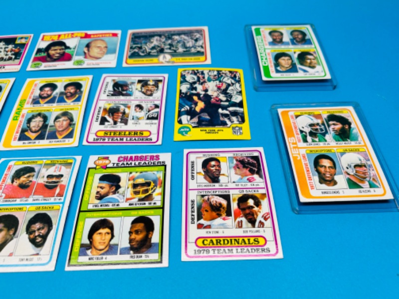 Photo 5 of 686164…vintage 1978-81 team leaders football cards in 2 thick top loaders 