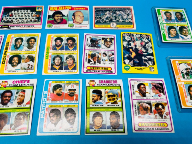 Photo 3 of 686164…vintage 1978-81 team leaders football cards in 2 thick top loaders 