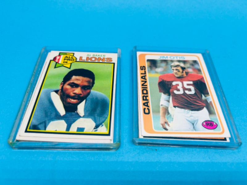 Photo 4 of 686166…  20 vintage 1978 and 1979 football cards  in 2 thick toploaders -some may show wear due to age