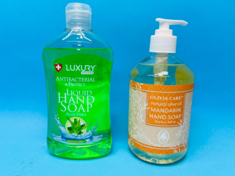 Photo 1 of 686317…antibacterial aloe vera and vegan olive oil mandarin hand soaps