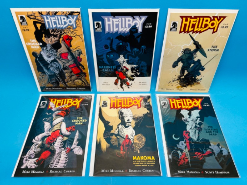 Photo 1 of 686339…6 Hellboy comics in plastic sleeves 