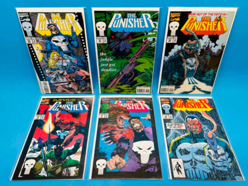 Photo 1 of 686342…6 punisher  comics in plastic sleeves 