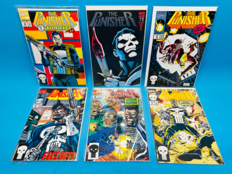 Photo 1 of 686343…6 punisher  comics in plastic sleeves 