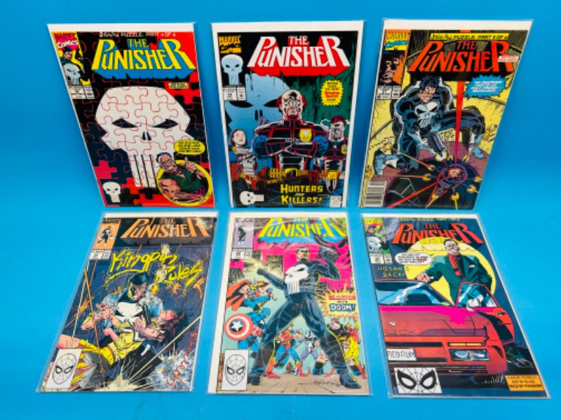 Photo 1 of 686344…6 punisher  comics in plastic sleeves 