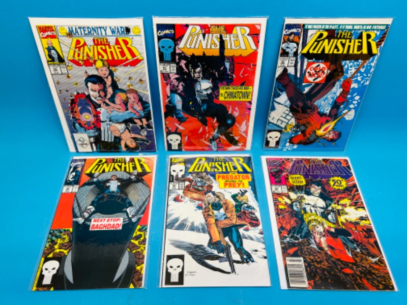 Photo 1 of 686345…6 punisher  comics in plastic sleeves 