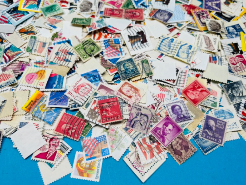 Photo 4 of 686369… hundreds of used stamps 