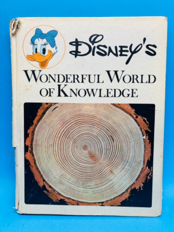 Photo 1 of 686374… vintage 1971 Disney’s wonderful world of knowledge, hardcover book -damage 